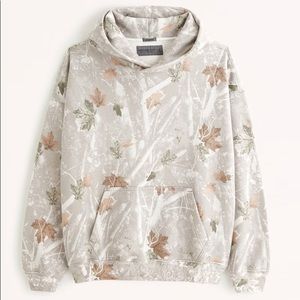 Abercrombie essential hoodie Camo size MEDIUM